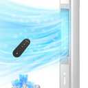 Windowless Portable Air Conditioner, Evaporative Air Cooler w/1.2L Water Tank, 3 Ice Packs, 7H Timer, 60° Swing, No Hose No Window Needed, 3-IN-1 Portable AC Unit for Room Bedroom Outdoor, white