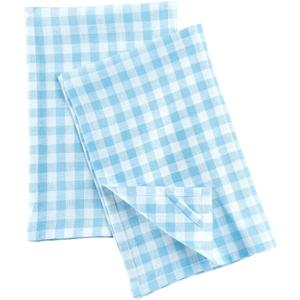 Solino Home Linen Kitchen Towels Set of 2  Blue Bell 17 x 26 Inch  100% Pure Linen Gingham Check Kitchen/Tea Towels  Machine Washable and Handcrafted from European Flax