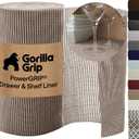 GORILLA GRIP powerGRIP Drawer Shelf and Cabinet Liner, 24"x30', Beige