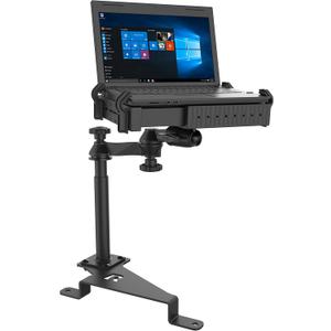 RAM MOUNTS No-Drill Laptop Mount for 20152026 Ford F-150 & 20172026 F-250F-550, Seat Bolt Vehicle Mount with Dual Swing Arm, Adjustable Tele-Pole and Tough-Tray for 10"-16" Laptops RAM-VB-195-SW1