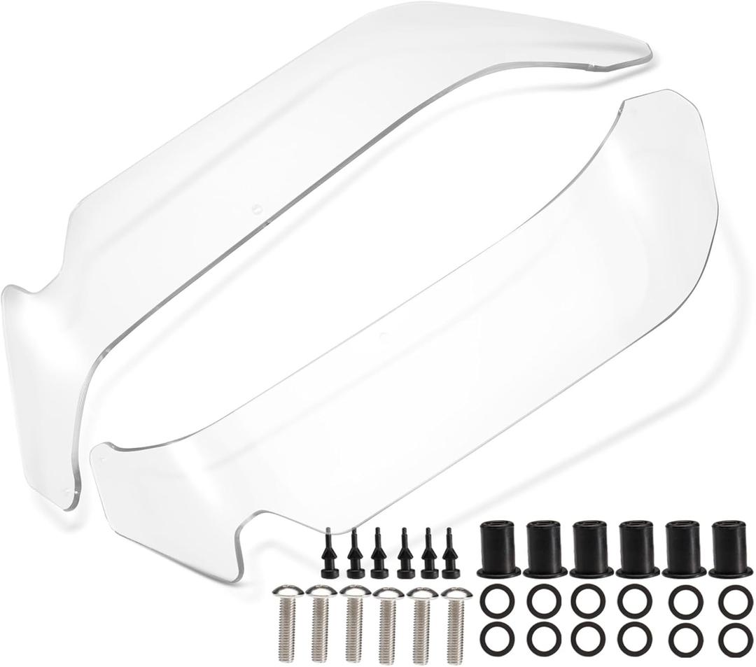 MoKitDora Lower Air Wind Deflectors Shield Side Fairing Wing with Mounting Hardware Kit Compatible with Goldwing GL1800 2018-2023