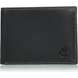 Timberland Men's Genuine Leather Passcase Security RFID Wallet (Black)
