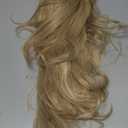 mytonecoo Layered Straight Synthetic Lace Front Wig for Women Ash Blonde Highlights 13x4 Lace Front Glueless Wig Butterfly Cut Natural Looking Wig Daily Part Use 20 Inch