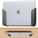 Wall & Under Desk Laptop Mount Holder with Adhesive & Screws in,1.02"/ 26 mm Thick,Anti-Scratch Pads,Universal for MacBooks,Surface,Keyboards,Tablets,Switch &More