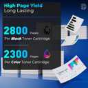 201X Toner Cartridges High Yield Replacement for HP 201X 201A HP201X 4 Pack for Color Laser Jet Pro MFP M277dw M252dw Toner Cartridges Pro MFP M277c6 M277n M252n, Black Cyan Magenta Yellow with Chip