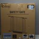 29"-51" Baby Gate for Stairs, Auto Close Stroller Friendly Dog Gate Indoor for Doorways, Pressure Mounted Baby Gate, Easy Walk Through Gate for Children & Pets, White (29-51"Wide, 28"Tall)