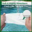 Charmount 300 Pack Disposable Linen-Feel Guest Towels, Soft Absorbent White Hand Towels Bulk, Cloth-Like Napkins for Bathroom, Kitchen, Wedding, Party, Events