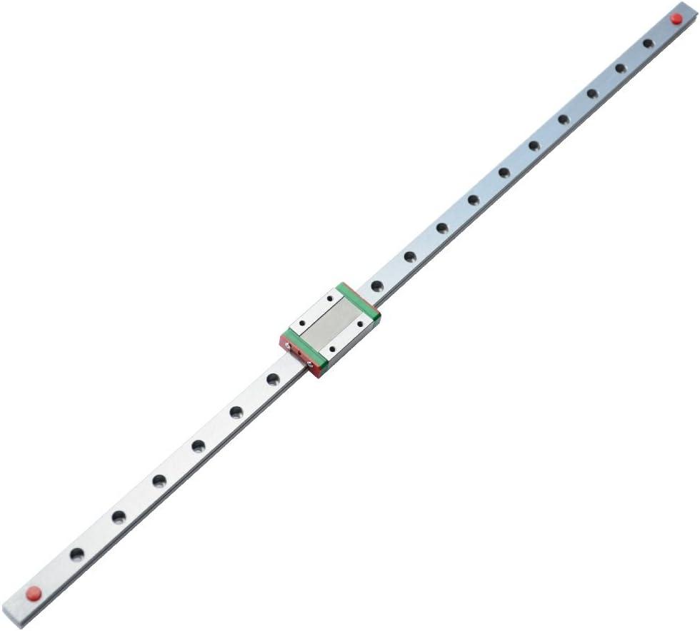 600mm MGN12 Linear Rail Guide with MGN12H Carriage Block for 3D Printer and CNC Machine
