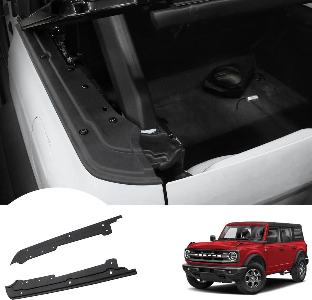 Mabett Cargo Shelf Side Covers for Ford Bronco 2021 2022 2023 2024 4-Door Soft Top, Trunk Shelf Side Protector for Bronco Accessories Cargo Bed Side Covers