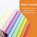 Construction Paper - 200 Sheets A4 Colored Paper Cardstock Paper, 10 Assorted Colors 120gsm Heavy Duty Pastel Lightweight Construction Paper Printer Paper Copy Paper for School Supplies Art Crafts