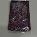 5 Yards Metallic Floral Lace Ribbon Stretch Tulle Lace Trim Elastic Nigerian African Fabric Width 7 Inch for DIY Craft Jewelry Making Clothes Accessories Gift Wrapping Wedding Party Decor (Purple)