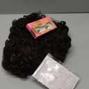 XIUFAXIRUSI XIUFAXIRUSI Short Curly Afro Wigs for Black Women Mixed Brown Kinky Curly Bob Wig with Side Bangs African American Synthetic Full Hair Wig