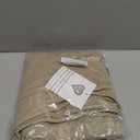 Baby'O Women's Stretch Cotton Knit Faux Button Front Below The Knee A-Line Skirt (Khaki - XX-Large)
