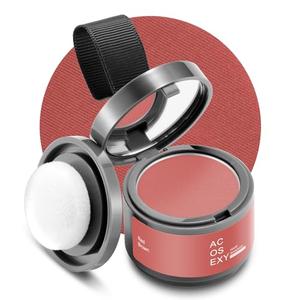 Root Touch Up Color Powder for Women's Gray and Thinning Hair, Men's Beard Line and Bald Spots - Instantly Covers Hairline Shadows (Red Brown), Pack Of 2