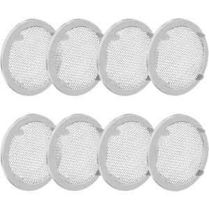 8-Pack 2" Circular Vent Covers, Steel Mesh Screen,Circular Screen with Tab Fasteners for Pet Cages (Reptiles/Birds) and Storage Shelves, Home, Garage & Industrial Airflow