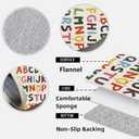 Large ABC Kids Area Rugs 2x3ft, Kindergarten and Preschool Educational Learning Alphabet Area Rugs Playroom Kids Puzzle Rugs Suitable for Children's Rooms, for Nursery, Classroom, Baby Daycare