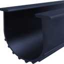 10 Feet Garage Door Weather Stripping Kit, Universal Bottom Seal Strip with Professional Grade T-End Rubber, 5/16" x 3 3/4" (Black)
