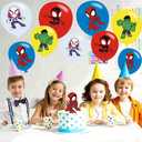 40pcs Spider and His Friends Birthday Party Balloons for Spider and His Friends Themed Birthday Party Decorations Supplies - 12 Inch