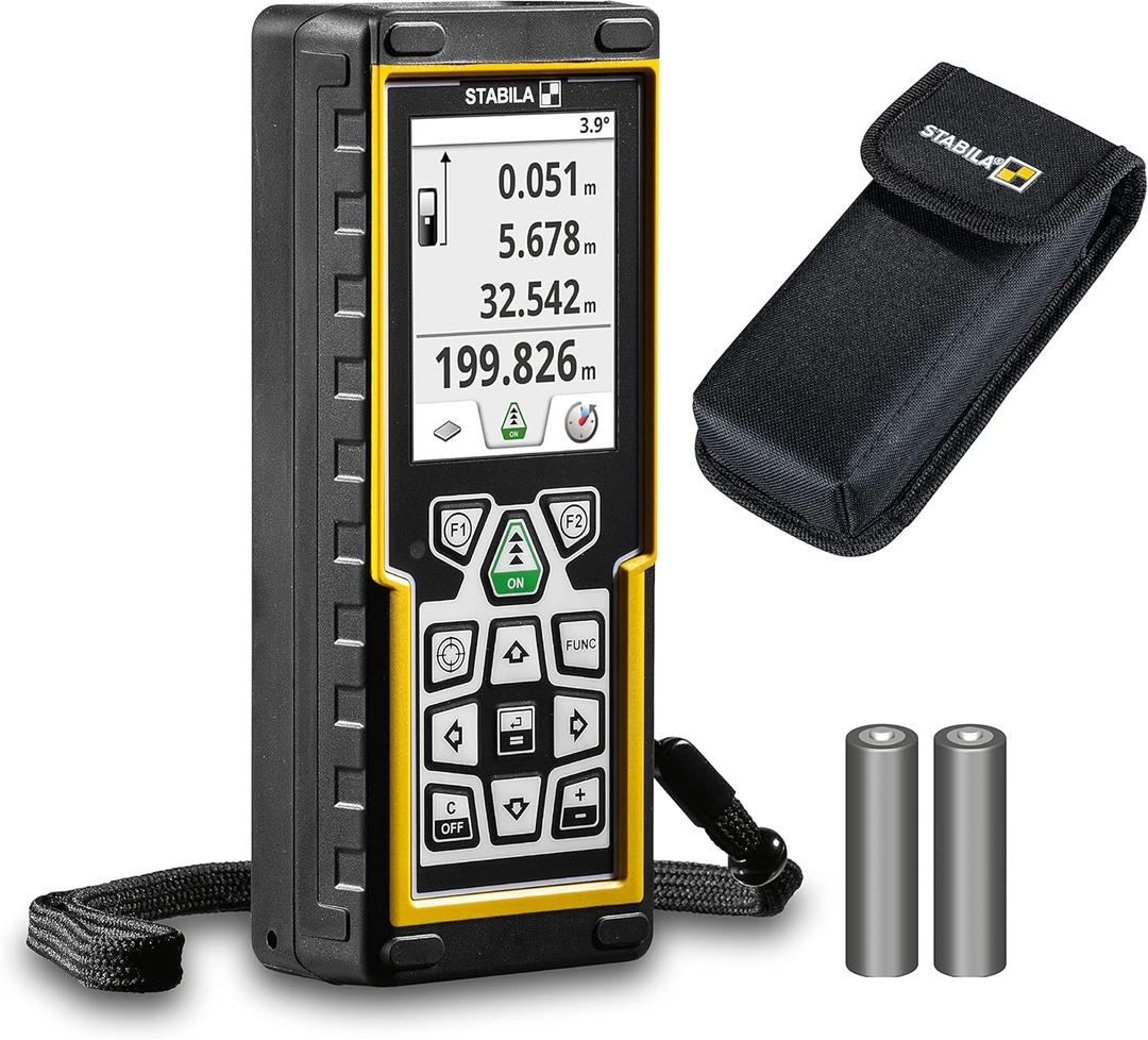 Stabila 6520 Laser Distance Measure with iPad iPhone App, Cat. Number 06520 (Safety Class ll, <1mW power output)