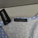 FENSACE Polka Dot Dress for Women Summer Cute Empire Waist Knee Length Maternity Cute Dresses(Blue White-95,Medium)