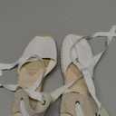 U-lite Women's Espadrille FLat Sandals Closed Toe Ankle Wrap,Classic Lace Up Summer Dressy Flat Shoes, Size: 7.5