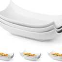 LAUCHUH Decorative Bowl Serving Platter White Serving Dishes Decorative Centerpiece Deep Serving Bowl Serving Dishes and Platters 12-Inch Set of 1 for Thanksgiving, Christmas, Party