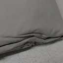 Hearth & Harbor Twin Duvet Cover Set Light Grey - Soft Comforter Cover Set, Double Brushed 2 Piece Bedding Set with Button Closure, 1 Twin Size Duvet Cover 68x90 inches and 1 Pillow Sham (11 - Light Grey (No Comforter)