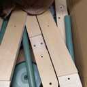 Asweets 2 in 1 Wooden Baby Walker Push and Pull Doll Stroller, Shopping Cart Learning Walker for Boys and Girls, Sit Stand Learning Toddler Toy (Green)