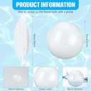 8 Pcs 12 Inch Solid Red Beach Balls Inflatable Beach Ball Bulk Large Blow up Pool Game Toys