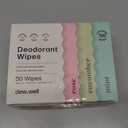 Dew Well, 50 Individually Wrapped Sweat Wipes, Refresh Body Deodorant Wipes, A Fresh Start When You’re On the Go, Aluminum, Paraben, and Sulfate Free, Variety Pack (Tea Tree, Eucalyptus, Jasmine)
