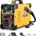 SILATU 75Amps Plasma Cutter, Large LED Display, Non-Touch Pilot Arc, Air Sensor Technology, 110/220V Dual Voltage IGBT Inverter Plasma Cutter Machine, 1'' Max Cutting Thickness for Beginners DIY