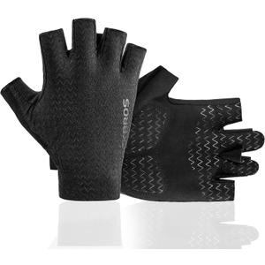 ROCKBROS Cycling Gloves - Half Finger MTB & Road Biking Gloves for Men & Women - Absorbing Gel Pad, Anti-Slip, Breathable