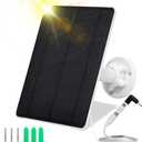 Solar Panel for Security Camera,5W USB Solar Panel for Cameras DC 5V,Camera Solar Panel Charger Micro USB & USB-C & DC,IP65 Waterproof USB Solar Panel Charger for Camera with 360Adjustable Mounting