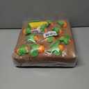 iFur Dog Enrichment Toys, Interactive Dog Toys Carrot Farm Snuffle Mat for Mental Stimulation, Dog Snuffle mat for Small Medium and Large Dogs (12 Squeaky Carrots + 1 Squeaky Chicken)