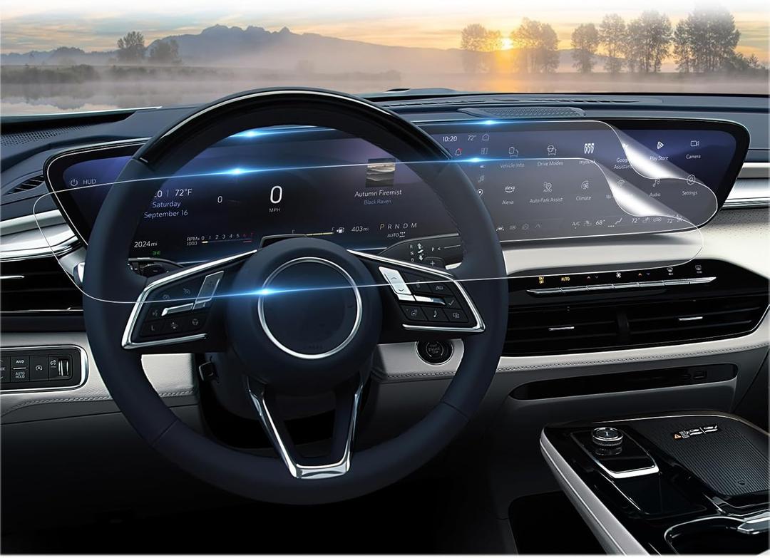 CDEFG For 2024 2025 2026 Buick Envision Screen Protector - 30 Inch (2PCS) All-in-One Nano Film - (Preferred, Sport Touring, Avenir) Touchscreen Accessories