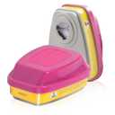 Respirator Cartridge, 60923 Particulate Filter, for Half and Full Face Pieces 6000, 7000 and FF-400 Series, Effective Filtering Organic Vapors, Acid Gases and Particulates, 1 Pair