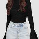 BTFBM Women's 2025 Fashion Tops Long Sleeves Fall T-Shirts Cute Crewneck Basic Business Tees Blouses(Black,X-Small) (Black, XS)