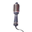 Hairitage Volumizing One Step Blow Dry Brush + Hair Dryer for Curling + Straightening - Ceramic Tourmaline Blowout Brush + Volumizer - Hair Styler for Smooth Shiny, Frizz-Free Styles - Matte Grey