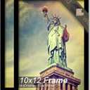 100% Solid Wood 10x12 Picture Frame Set of 2, Black Frame for 10 x 12 Inch Picture Poster Photo, Light Weight 10 by 12 HQ Matte Black Frame for Wall - 2 Pack/Black/10 x12