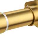 Closet Rod, Adjustable Rod for Hanging Clothes, 42 to 52 Inches Clothes Rod for Closet, Gold