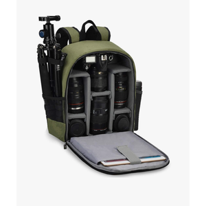 CADeN Camera Backpack Bag Professional for DSLR/SLR Mirrorless Camera Waterproof, Camera Case Compatible for Sony Canon Nikon Camera and Lens Tripod Accessories Green