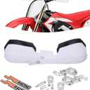 JFG RACING Handguards,Motorcycle Hand Guards Universal for 7/8" 22mm and 1 1/8" 28mm Handlebar for Dirt Pit Bike Motocross Enduro Snowmobile YZ KLR CRF TW TTR DRZ 125 150 200 250 350 450 - White