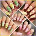 Biutee Nail Stamping Kit 15Pcs Nail Art Stamping Plate Set 8 Colors Nail Stamping Gel Polish, Nail Stamper and Scraper with Storage Bag, Nail Stamper Kit Flower Leaves Star Template Design