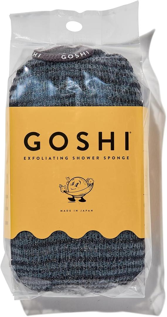 Goshi Exfoliating Shower Sponge, Gray