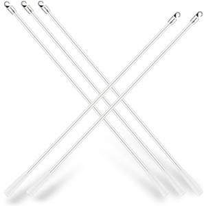 JUYO VONSAN 5pcs Curtain Pull Wand Blinds Wand Fiberglass Vertical Blinds Replacement Parts Blind Tilt Wand (5, 32 Inch in Length)