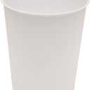 Kenney KN83000 Storage Made Simple 1.53 Gallon (5.7 Liter) Small Open Top Rust-Proof Plastic Waste Basket/Trash Can/Garbage Can for Bathroom, Bedroom, Home Office, Laundry Room, or Dorms, White