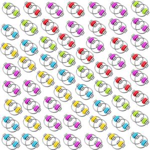 Skylety 10 Pcs Bike Fidget Chain Flippy Bulk Mini Chain Key Ring for ADHD Stress Relief Flippy Key for Adults