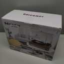 Vinyl Record Player with Upgraded Speakers Bluetooth Turntable Support USB AUX-in Headphone RCA Line-Out Auto-Stop 3 Speed Belt-Driven Vintage Portable Vinyl Player Mirror Design