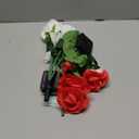 TONULAX Solar Garden Lights - Upgraded Outdoor Light, 7-Color Changing Rose Lights for Yard,Garden Decoration, Enlarged Solar Panel, More Realistic Rose Flower (2 Packs)