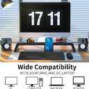 Wireless Keyboard and Mouse Combo, Silent Full-Size Computer Keyboard with Calculator Button, 2400 DPI Mice, Quiet Click, Slim Cordless USB Set for Laptop PC Windows Mac - Black